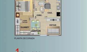 Imagem 2: APARTAMENTO COM 35.45 m² - VILA VOTURUA - SAO VICENTE SP