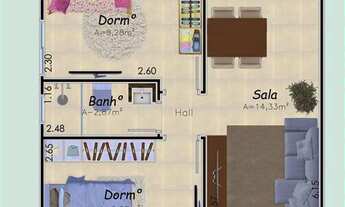 Imagem 5: APARTAMENTO COM 53.13 m² - CAIÇARA - PRAIA GRANDE SP