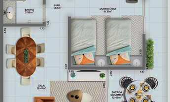 Imagem 6: APARTAMENTO COM 76.75 m² - AVIAÇÃO - PRAIA GRANDE SP