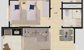 Imagem 4: APARTAMENTO COM 67.55 m² - JARDIM PRAIA GRANDE - MONGAGUA SP