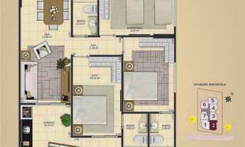 Imagem 2: APARTAMENTO COM 98 m² - AVIAÇÃO - PRAIA GRANDE SP