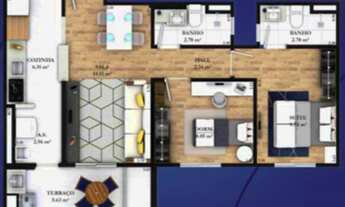 Imagem 4: APARTAMENTO COM 63.42 m² - GUILHERMINA - PRAIA GRANDE SP