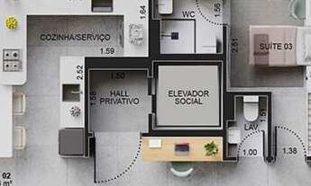 Imagem 5: APARTAMENTO COM 150.66 m² - BOQUEIRÃO - PRAIA GRANDE SP