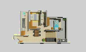 Imagem 5: APARTAMENTO COM 61.45 m² - CAIÇARA - PRAIA GRANDE SP