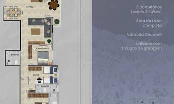 Imagem: APARTAMENTO COM 101.53 m² - GUILHERMINA