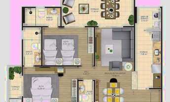 Imagem 2: Apartamento residencial à venda, Vila Guilhermina, Praia Grande