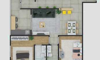 Imagem 4: OPORTUNIDADE INCRÍVEL!!! Apartamento decorado com 2 dormitórios com suíte na Guilhermina!