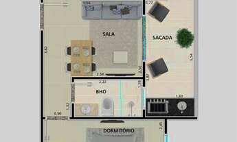 Imagem 2: Apartamento com 2 dorms, Guilhermina, Praia Grande - R$ 457 mil, Cod: 2306