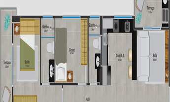 Imagem 1: Apartamento com 2 dorms, Canto do Forte, Praia Grande - R$ 440 mil, Cod: 2410