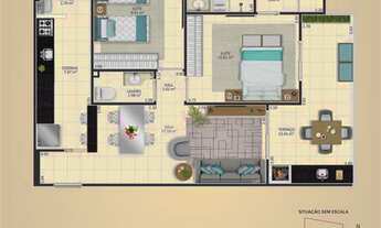 Imagem: Apartamento com 2 dorms, Aviação, Praia