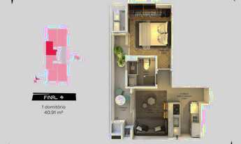 Imagem 6: Apartamento com 1 dorm, Canto do Forte, Praia Grande - R$ 360 mil, Cod: 2330