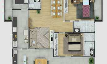 Imagem 7: Apartamento com 2 dorms, Canto do Forte, Praia Grande - R$ 642 mil, Cod: 1342