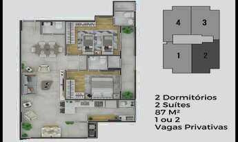 Imagem 2: Apartamento com 2 dorms, Canto do Forte, Praia Grande - R$ 730 mil, Cod: 2754
