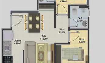 Imagem 6: Apartamento com 2 dorms, Mirim, Praia Grande - R$ 494 mil, Cod: 2457