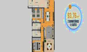 Imagem 2: Apartamento com 2 dorms, Aviação, Praia Grande - R$ 642 mil, Cod: 1960