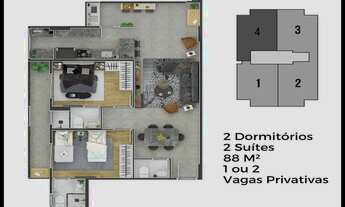 Imagem 2: Apartamento com 2 dorms, Canto do Forte, Praia Grande - R$ 690 mil, Cod: 2765