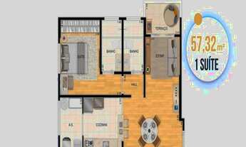 Imagem 2: Apartamento com 1 dorm, Aviação, Praia Grande - R$ 373 mil, Cod: 1967