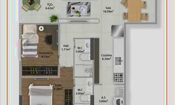 Imagem: Apartamento com 2 dorms, Guilhermina, Praia