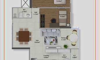 Imagem 4: Apartamento com 2 dorms, Guilhermina, Praia Grande - R$ 476 mil, Cod: 2770