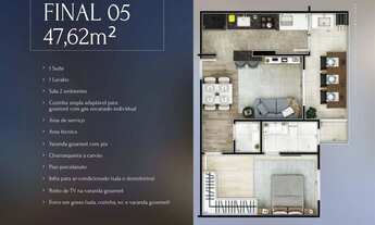 Imagem 5: Apartamento com 1 dorm, Guilhermina, Praia Grande - R$ 392 mil, Cod: 1272