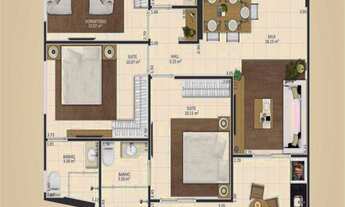 Imagem 5: Apartamento com 3 dorms, Aviação, Praia Grande - R$ 755 mil, Cod: 376