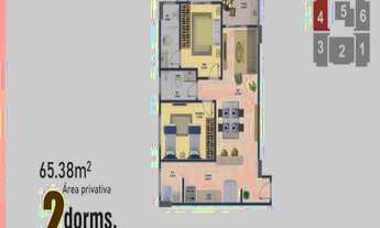 Imagem 5: Apartamento com 2 dorms, Ocian, Praia Grande - R$ 689 mil, Cod: 2797