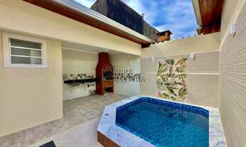 Imagem 2: Casa com piscina , área gourmet com churrasqueira no Vila Caiçara - R$ 680.000,00