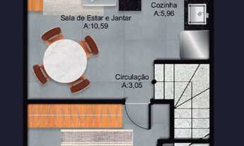 Imagem: CASA COM 41.68 m² - TUPI - PRAIA GRANDE