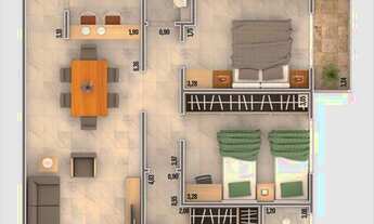 Imagem 4: APARTAMENTO COM 106 m² - CAIÇARA - PRAIA GRANDE SP