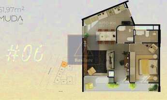 Imagem 4: ÁGUA VERDE - 2 quartos com suíte. 61,97 m² privativo. Sacada com churrasqueira