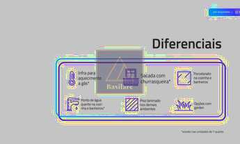 Imagem 7: Apartamento 2 quartos com suíte. 46,59 m². 1 vaga. Sacada com churrasqueira. Entrega em 07