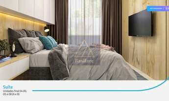 Imagem 6: Apartamento 2 quartos com suíte. 46,59 m². 1 vaga. Sacada com churrasqueira. Entrega em 07