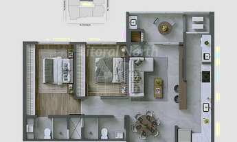 Imagem 2: Unidade de investidor no Edifício MOMA Residence.(torrando