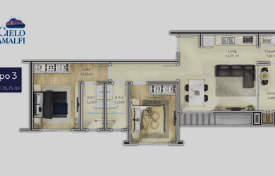 Imagem 16: Cielo Di Amalfi Apartamento com 3 dormitórios