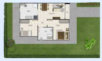 Imagem 6: Parque Real - Casas com 2 quartos e laje - bairro Tomba