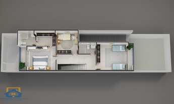 Imagem 4: Casa de 3 quartos e 2 vagas de garagem no Residencial Bethânia