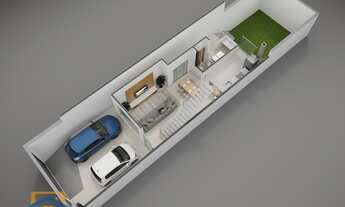 Imagem 2: Casa de 3 quartos e 2 vagas de garagem no Residencial Bethânia