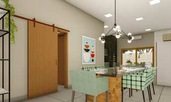 Imagem 2: Casa nova a venda no cond. Himalaia em Lins