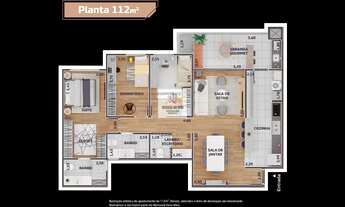 Imagem 3: Apartamento Odeon com 3 quartos Alto Padrão no bairro Parque da Represa em Jundiaí