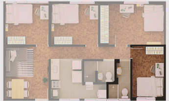 Imagem 6: Apartamento tipo para venda em Bela Vista com 4 quartos, 86m²