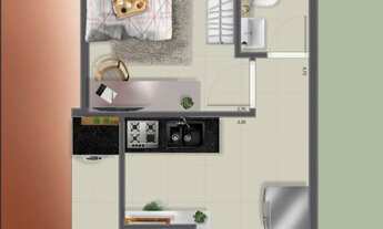 Imagem 7: Diane Prime | Construtora Yonder | Pronto | 35 metros | 01 dormitório | com varanda