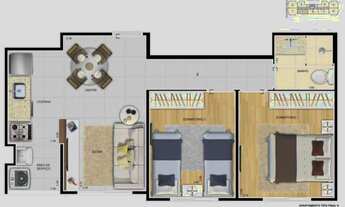 Imagem 5: Edifício Real Belém | Construtora ZKF | Pronto | 44 metros | 02 dormitórios | varanda