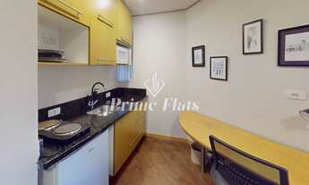 Imagem 6: Flat disponível para locação no Hotel Bienal Suítes, com 28m², 1 dormitório e 1 vaga