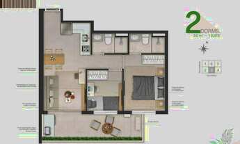 Imagem 4: Vitta Vila Mariana | Construtora Suplan | Pronto | 50 metros | 02 dormitórios | suíte