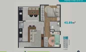 Imagem 4: Via Tucuruvi | Construtora Trovata | Pronto | 44 metros 2 dormitórios | com varanda