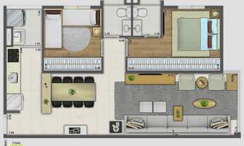 Imagem 5: Heaven Saúde | Construtora Archtech | Pronto | 66 metros | 02 dormitórios | suíte