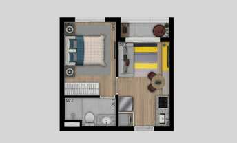 Imagem 4: Choice Roof Park | Construtora Ditolvo | Pronto | 27 metros | 01 dormitório