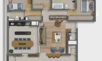 Imagem 4: Terrarium Perdizes | Construtora Rem | Construção | 123 metros | 03 suítes