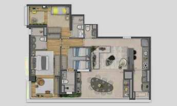 Imagem 4: Ml Brooklin | Construtora Mitre | Construção | 118 metros | 03 suítes | lavabo