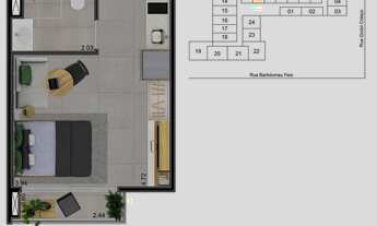 Imagem 4: Helbor B. Liv Construtora Helbor Pronto para morar 24 metros studios com varanda